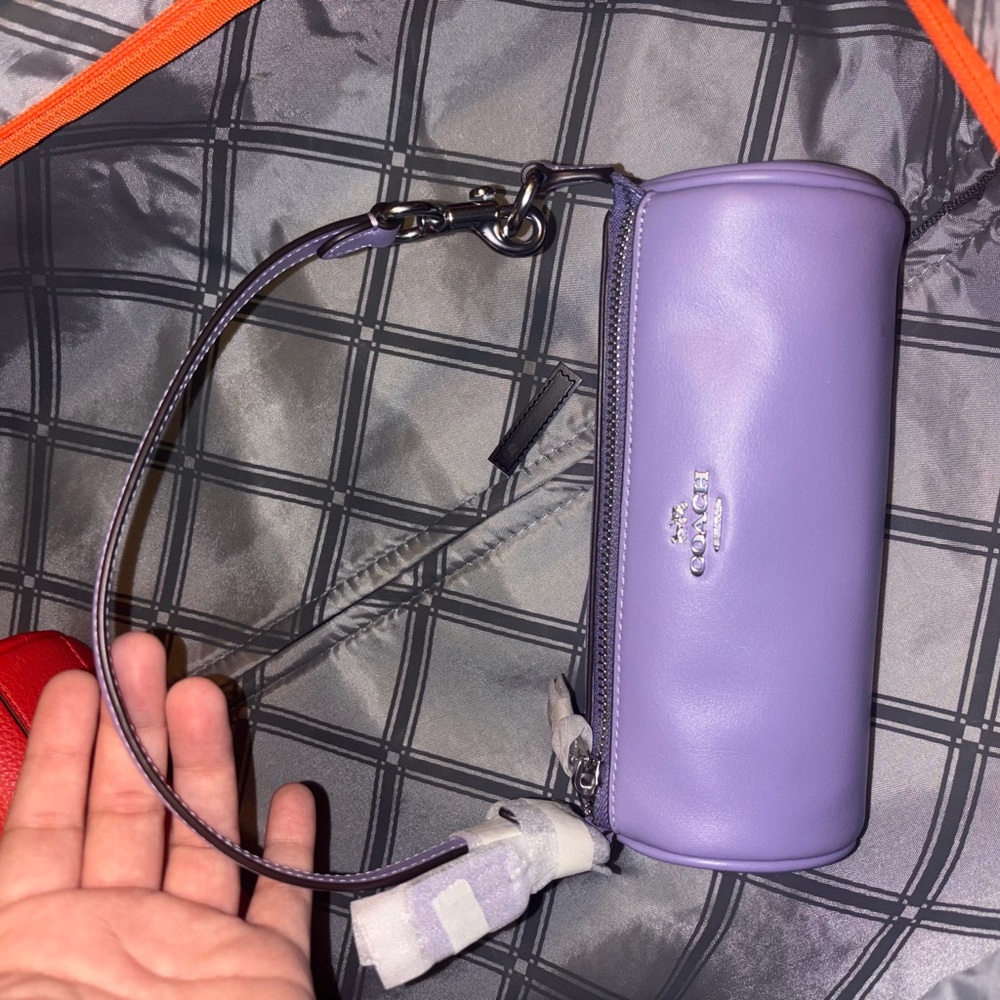 Coach Purple Wristlet Bag